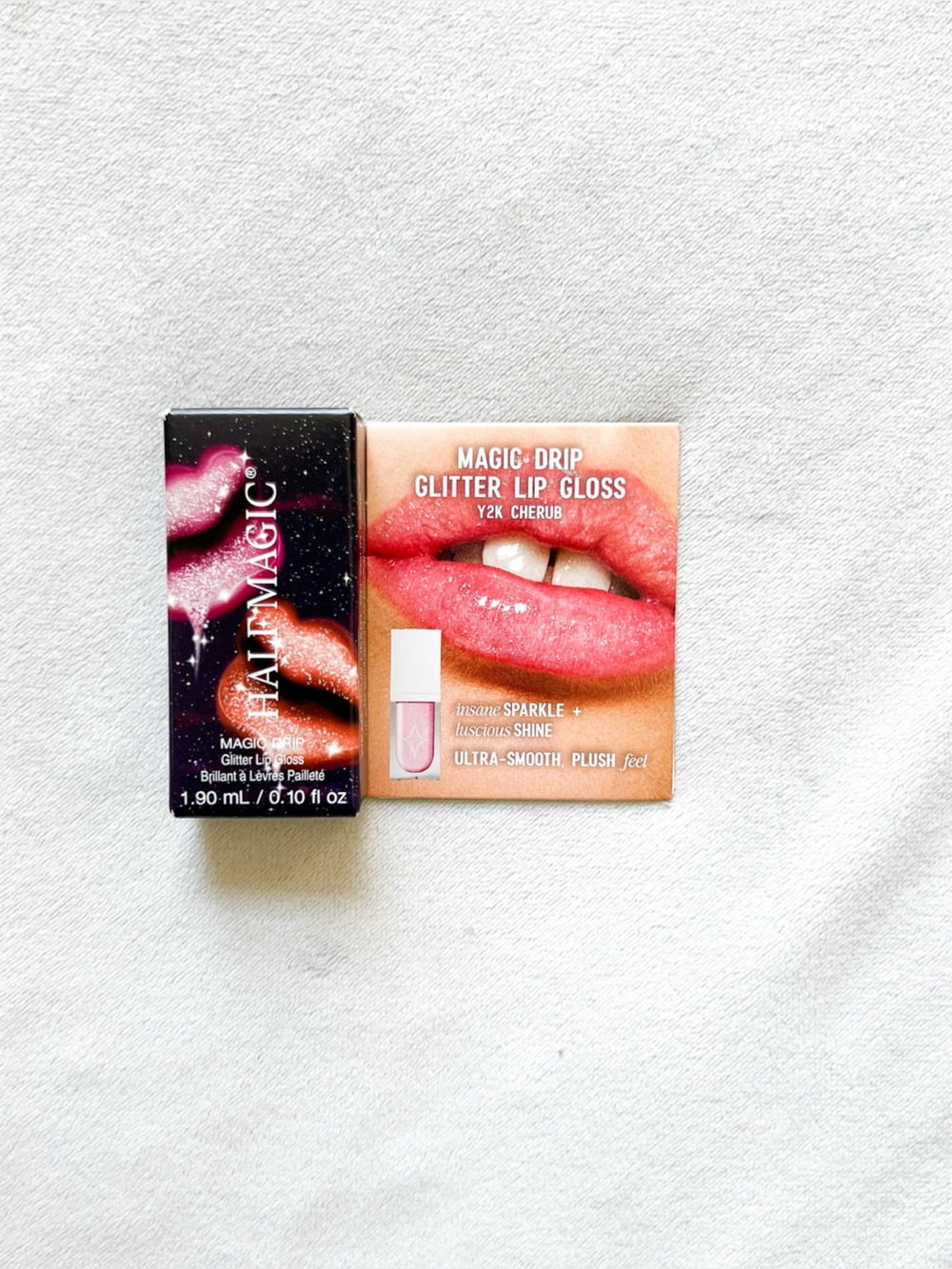 HALF MAGIC Magic-Drip Glitter Lip Gloss — Y2K Cherub Pink